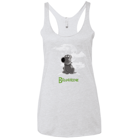 T-Shirts Heather White / X-Small Brian Weenie Women's Triblend Racerback Tank