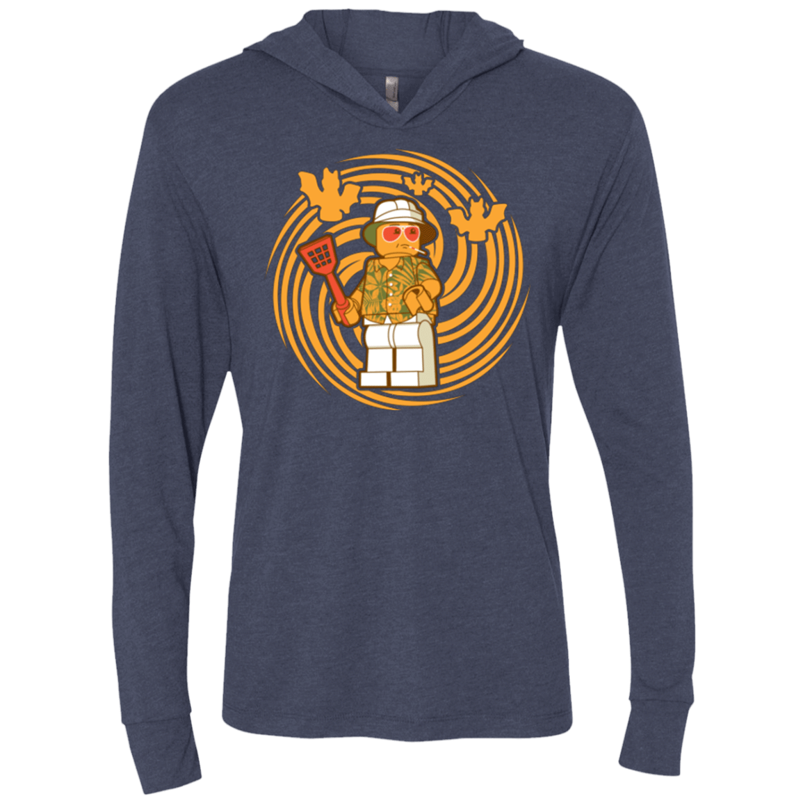 T-Shirts Vintage Navy / X-Small Brick Country Triblend Long Sleeve Hoodie Tee