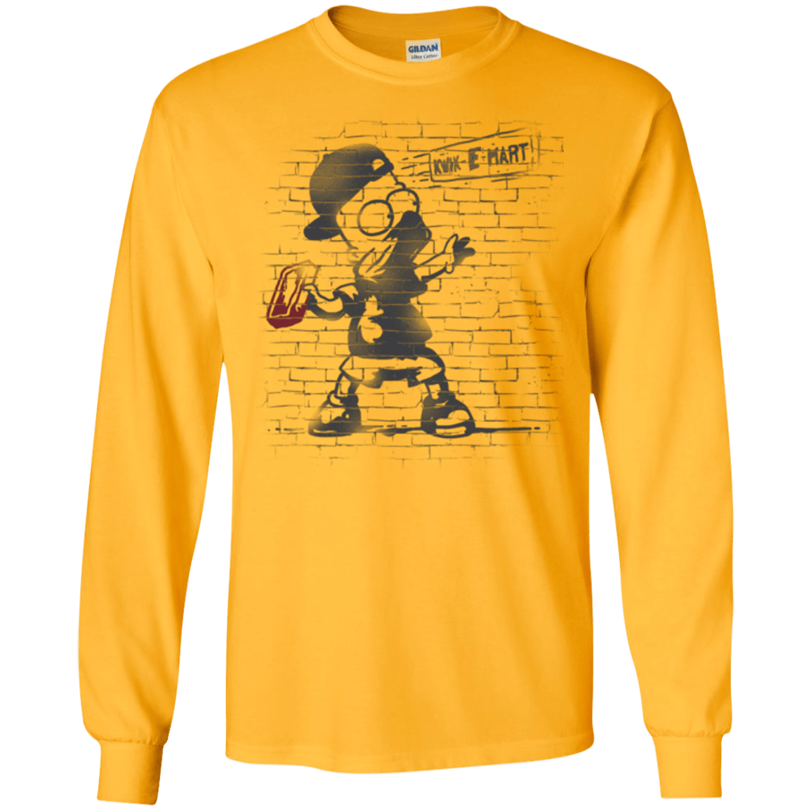 T-Shirts Gold / S BRICK E MART Men's Long Sleeve T-Shirt