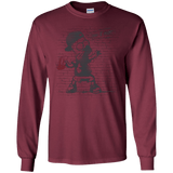 T-Shirts Maroon / S BRICK E MART Men's Long Sleeve T-Shirt