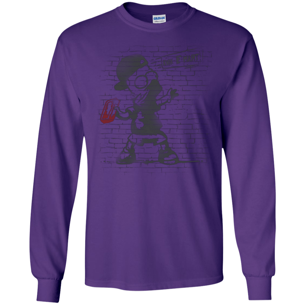 T-Shirts Purple / S BRICK E MART Men's Long Sleeve T-Shirt