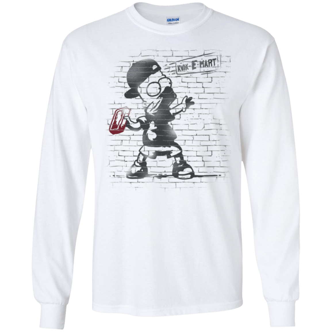 T-Shirts White / S BRICK E MART Men's Long Sleeve T-Shirt