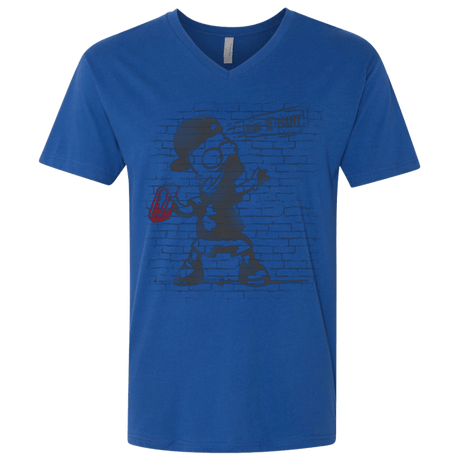 T-Shirts Royal / X-Small BRICK E MART Men's Premium V-Neck