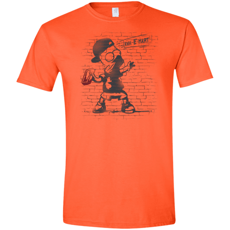 T-Shirts Orange / S BRICK E MART Men's Semi-Fitted Softstyle
