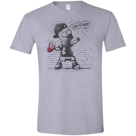 T-Shirts Sport Grey / X-Small BRICK E MART Men's Semi-Fitted Softstyle