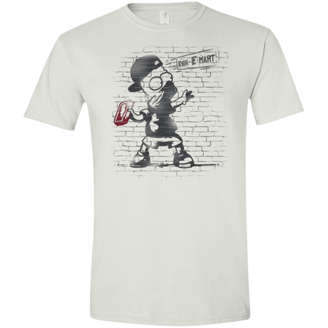 T-Shirts White / X-Small BRICK E MART Men's Semi-Fitted Softstyle