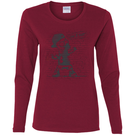 T-Shirts Cardinal / S BRICK E MART Women's Long Sleeve T-Shirt