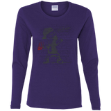 T-Shirts Purple / S BRICK E MART Women's Long Sleeve T-Shirt