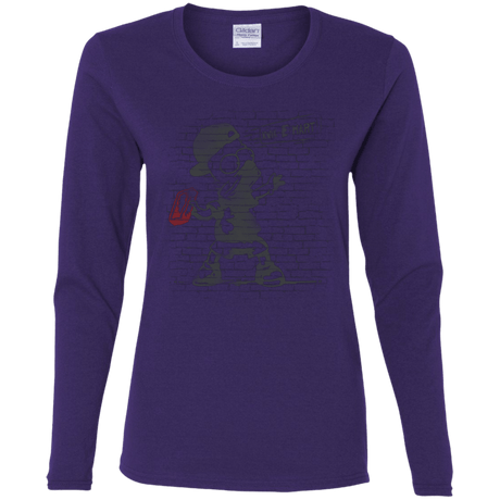 T-Shirts Purple / S BRICK E MART Women's Long Sleeve T-Shirt