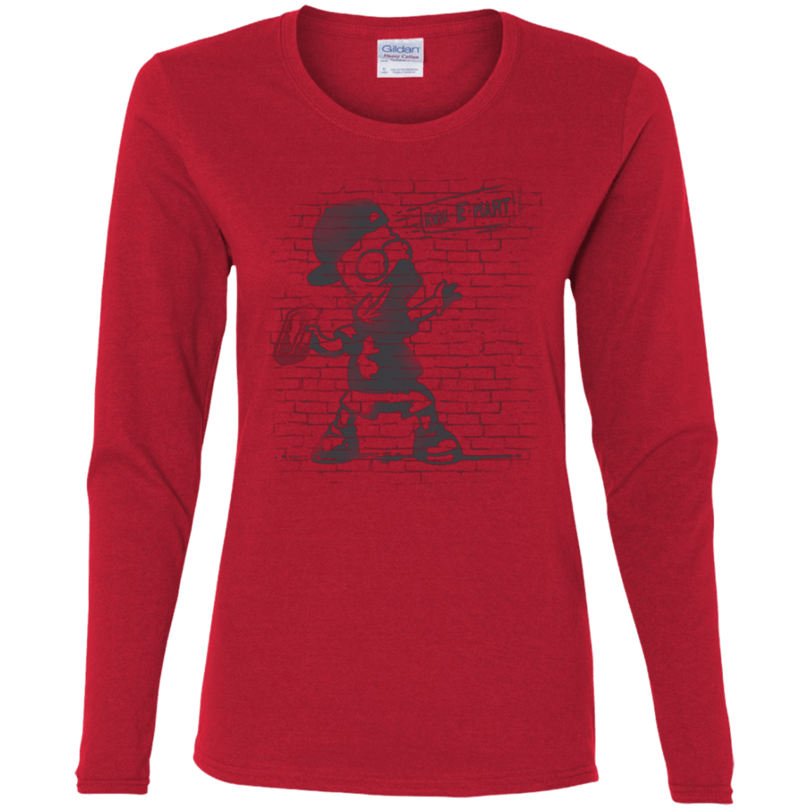T-Shirts Red / S BRICK E MART Women's Long Sleeve T-Shirt