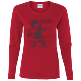 T-Shirts Red / S BRICK E MART Women's Long Sleeve T-Shirt