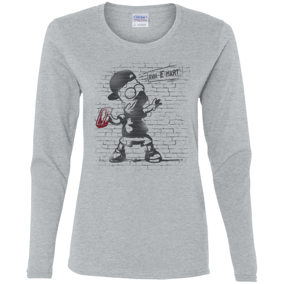 T-Shirts Sport Grey / S BRICK E MART Women's Long Sleeve T-Shirt