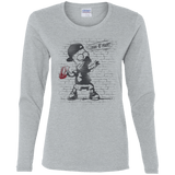 T-Shirts Sport Grey / S BRICK E MART Women's Long Sleeve T-Shirt