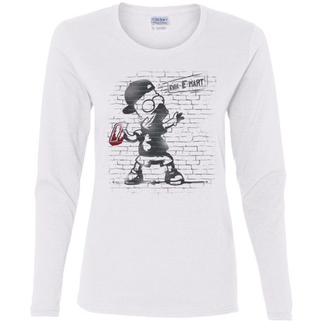 T-Shirts White / S BRICK E MART Women's Long Sleeve T-Shirt