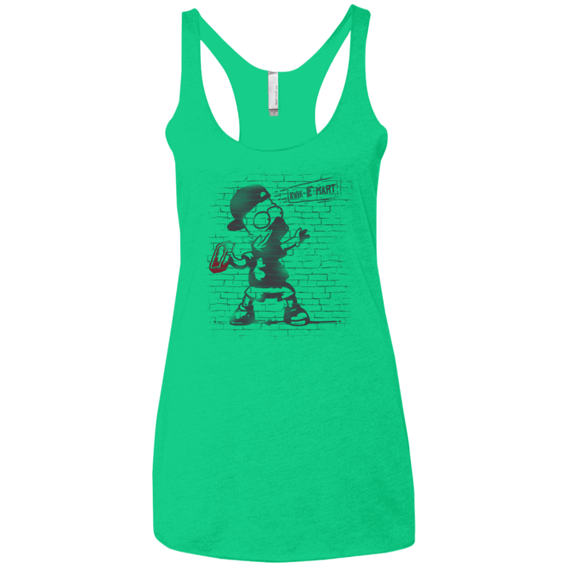 T-Shirts Envy / X-Small BRICK E MART Women's Triblend Racerback Tank