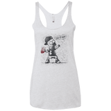 T-Shirts Heather White / X-Small BRICK E MART Women's Triblend Racerback Tank