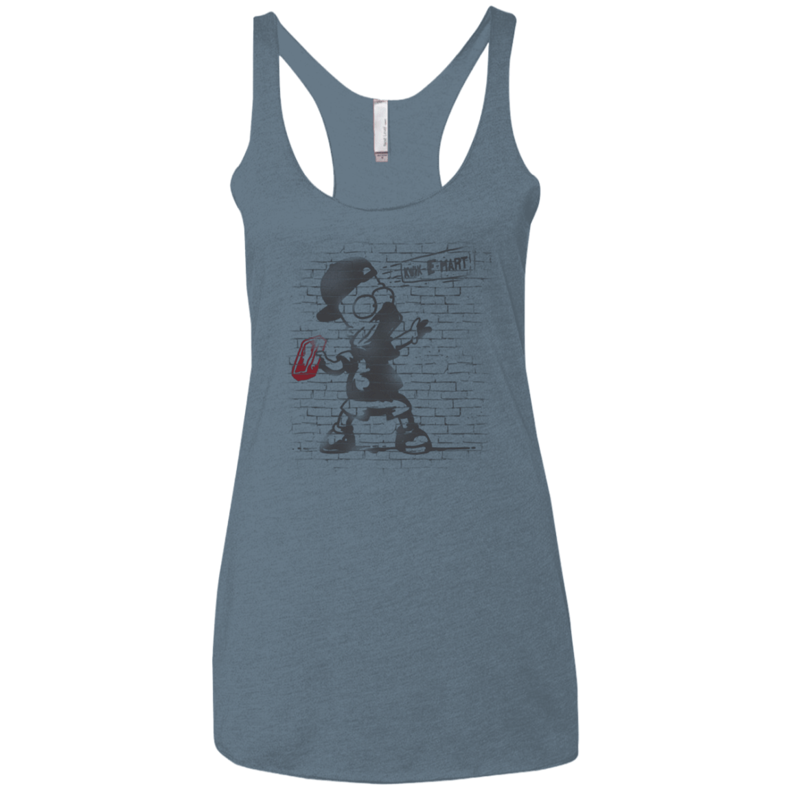 T-Shirts Indigo / X-Small BRICK E MART Women's Triblend Racerback Tank