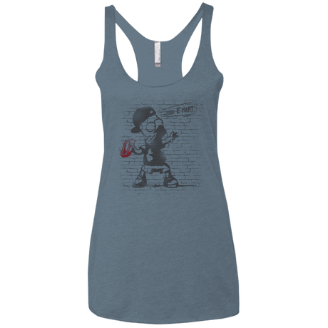 T-Shirts Indigo / X-Small BRICK E MART Women's Triblend Racerback Tank