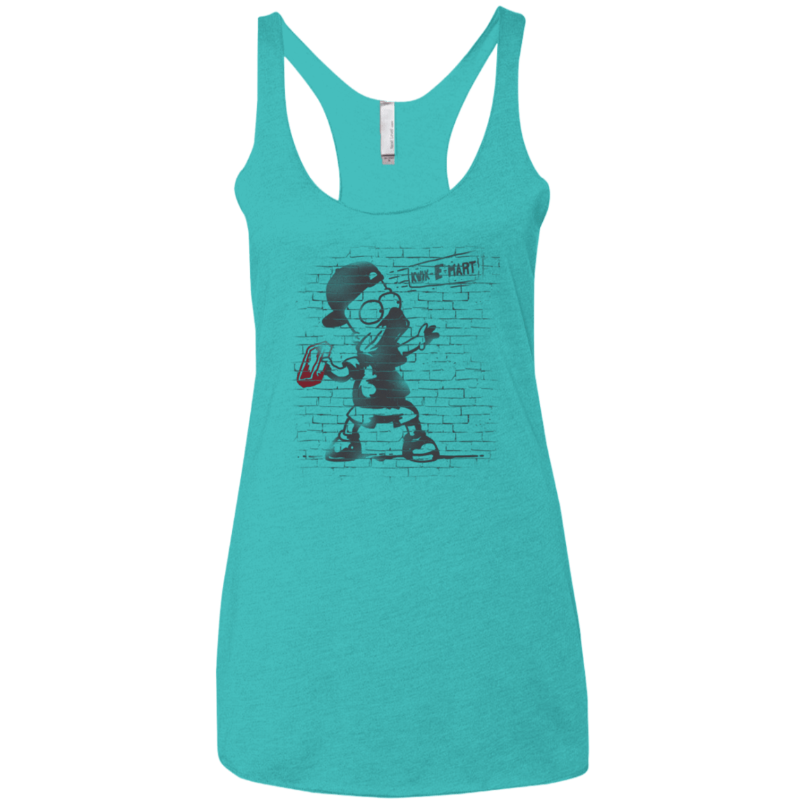 T-Shirts Tahiti Blue / X-Small BRICK E MART Women's Triblend Racerback Tank