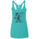 T-Shirts Tahiti Blue / X-Small BRICK E MART Women's Triblend Racerback Tank