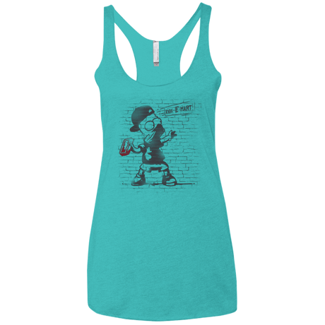 T-Shirts Tahiti Blue / X-Small BRICK E MART Women's Triblend Racerback Tank