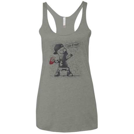 T-Shirts Venetian Grey / X-Small BRICK E MART Women's Triblend Racerback Tank