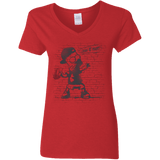 T-Shirts Red / S BRICK E MART Women's V-Neck T-Shirt