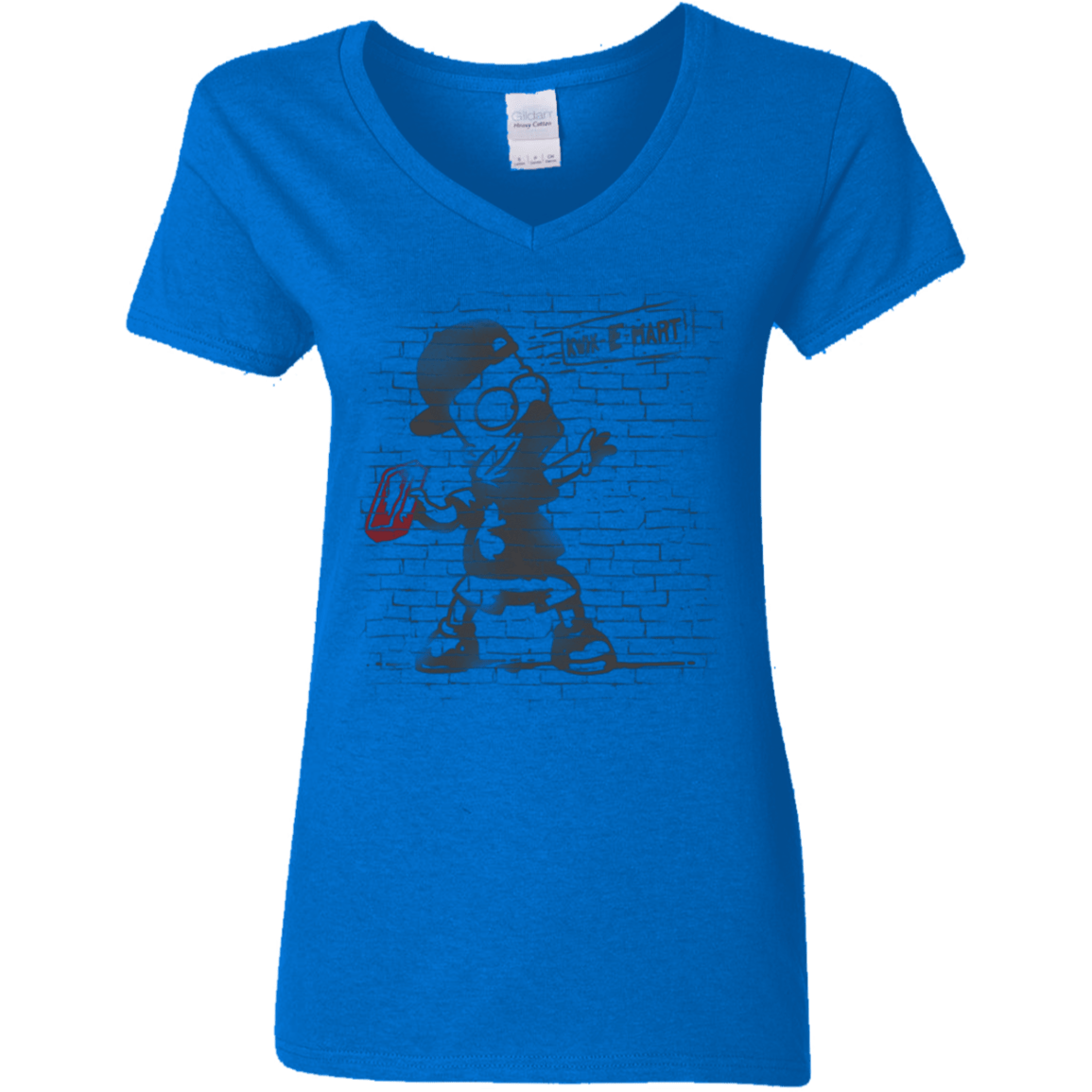 T-Shirts Royal / S BRICK E MART Women's V-Neck T-Shirt