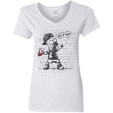 T-Shirts White / S BRICK E MART Women's V-Neck T-Shirt