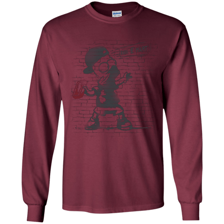 T-Shirts Maroon / YS BRICK E MART Youth Long Sleeve T-Shirt