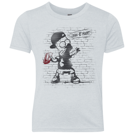 T-Shirts Heather White / YXS BRICK E MART Youth Triblend T-Shirt