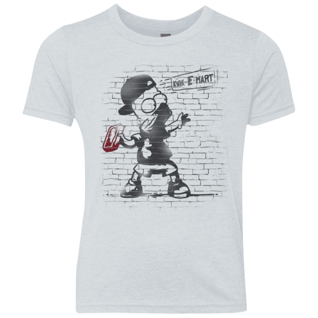 T-Shirts Heather White / YXS BRICK E MART Youth Triblend T-Shirt