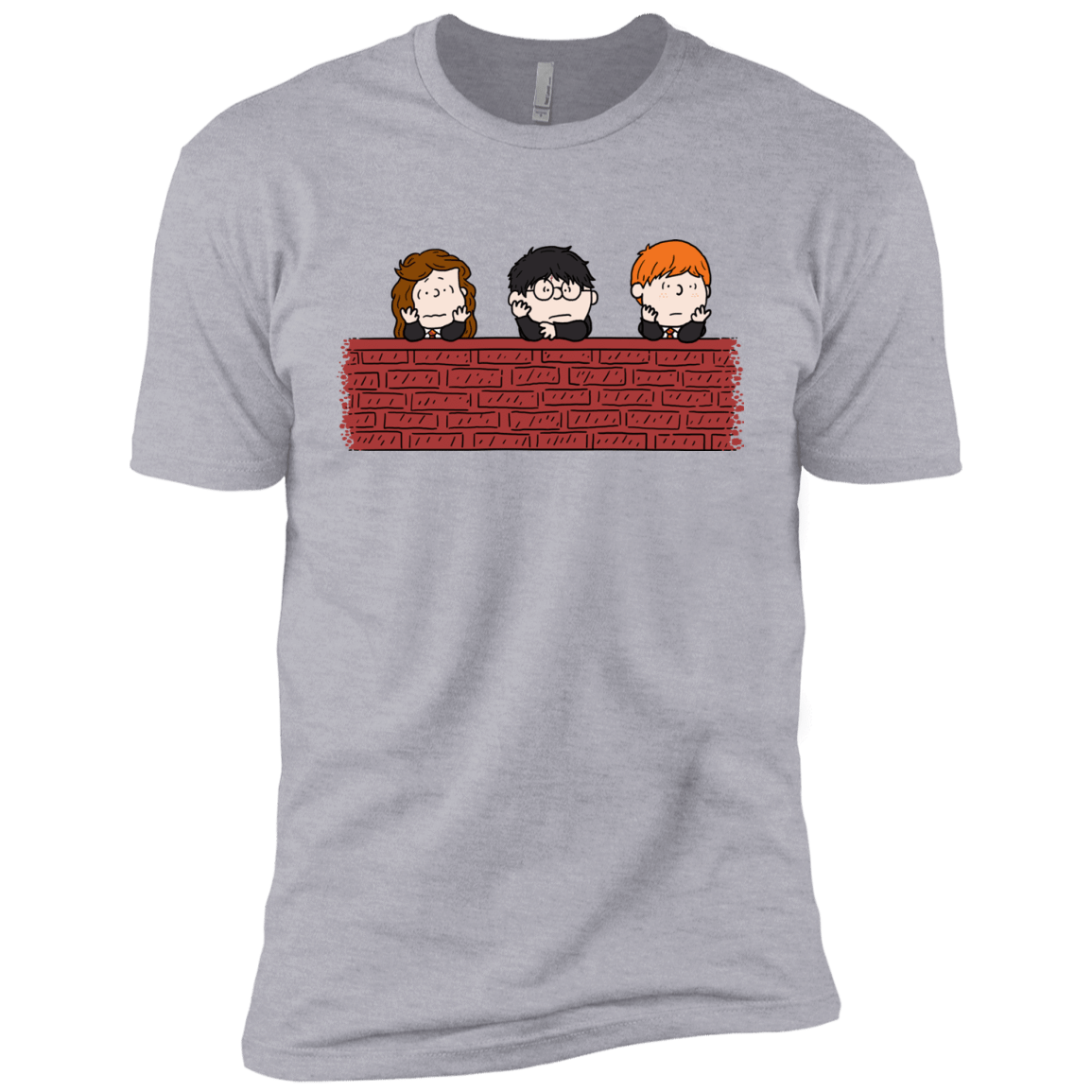 T-Shirts Heather Grey / YXS Brick Wall Boys Premium T-Shirt