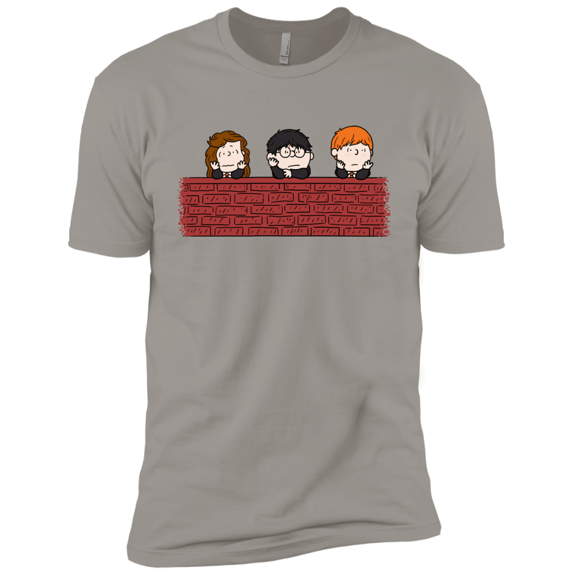 T-Shirts Light Grey / YXS Brick Wall Boys Premium T-Shirt