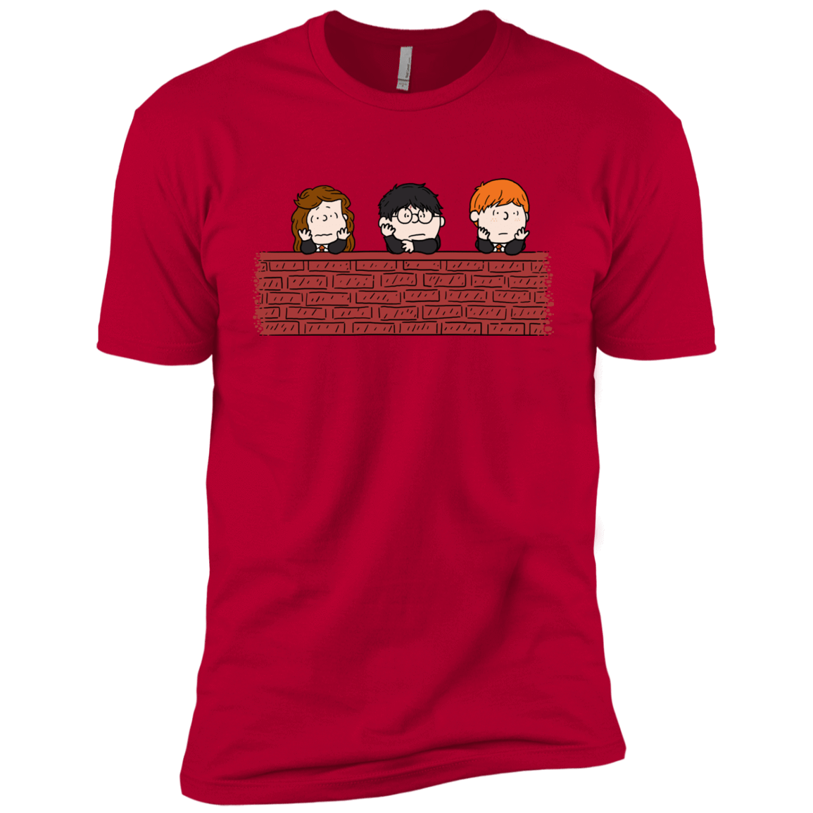 T-Shirts Red / YXS Brick Wall Boys Premium T-Shirt
