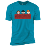T-Shirts Turquoise / YXS Brick Wall Boys Premium T-Shirt