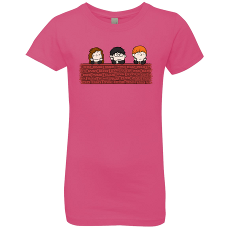 T-Shirts Hot Pink / YXS Brick Wall Girls Premium T-Shirt