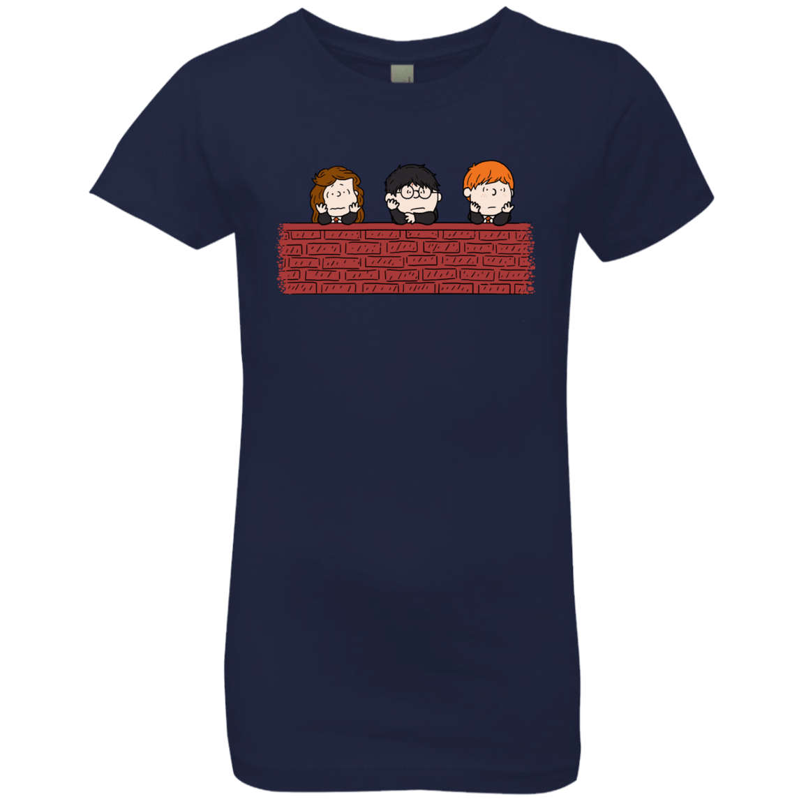 T-Shirts Midnight Navy / YXS Brick Wall Girls Premium T-Shirt