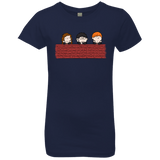 T-Shirts Midnight Navy / YXS Brick Wall Girls Premium T-Shirt