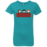 T-Shirts Tahiti Blue / YXS Brick Wall Girls Premium T-Shirt