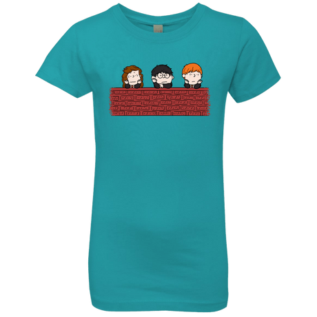 T-Shirts Tahiti Blue / YXS Brick Wall Girls Premium T-Shirt