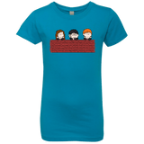 T-Shirts Turquoise / YXS Brick Wall Girls Premium T-Shirt