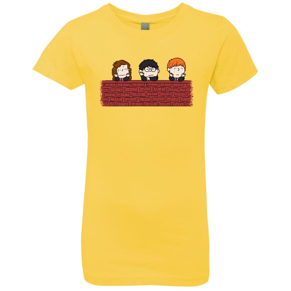 T-Shirts Vibrant Yellow / YXS Brick Wall Girls Premium T-Shirt