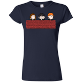 T-Shirts Navy / S Brick Wall Junior Slimmer-Fit T-Shirt