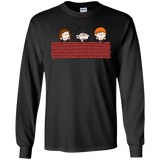 T-Shirts Black / S Brick Wall Men's Long Sleeve T-Shirt