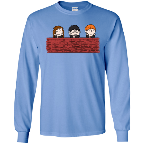 T-Shirts Carolina Blue / S Brick Wall Men's Long Sleeve T-Shirt