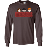 T-Shirts Dark Chocolate / S Brick Wall Men's Long Sleeve T-Shirt