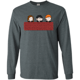 T-Shirts Dark Heather / S Brick Wall Men's Long Sleeve T-Shirt