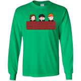 T-Shirts Irish Green / S Brick Wall Men's Long Sleeve T-Shirt