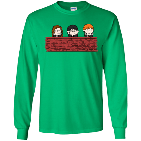 T-Shirts Irish Green / S Brick Wall Men's Long Sleeve T-Shirt